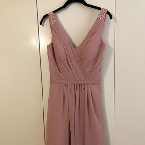 JJ’s House A-Line/V-Neck Chiffon Bridesmaid Dress
